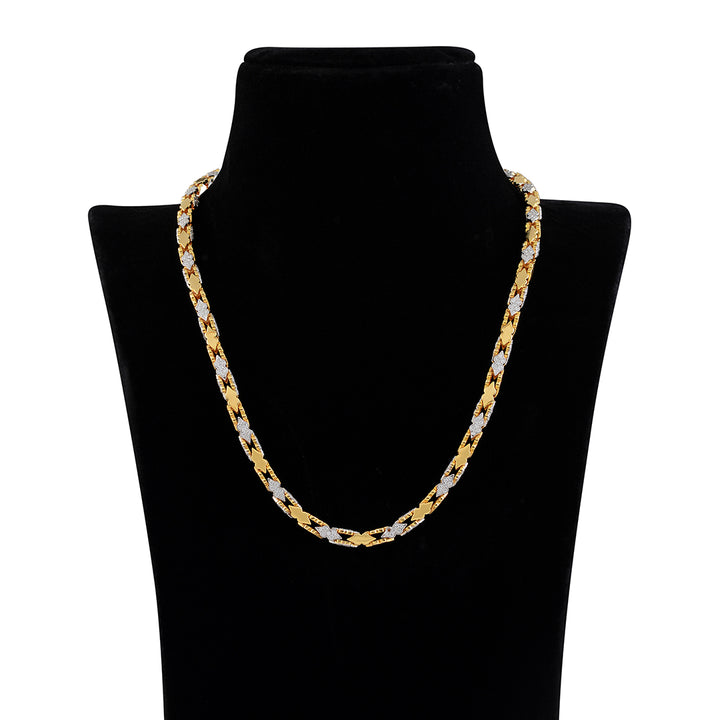 Diamond Long Chain in Rose Gold - Krishna Jewellers Pearls and Gems