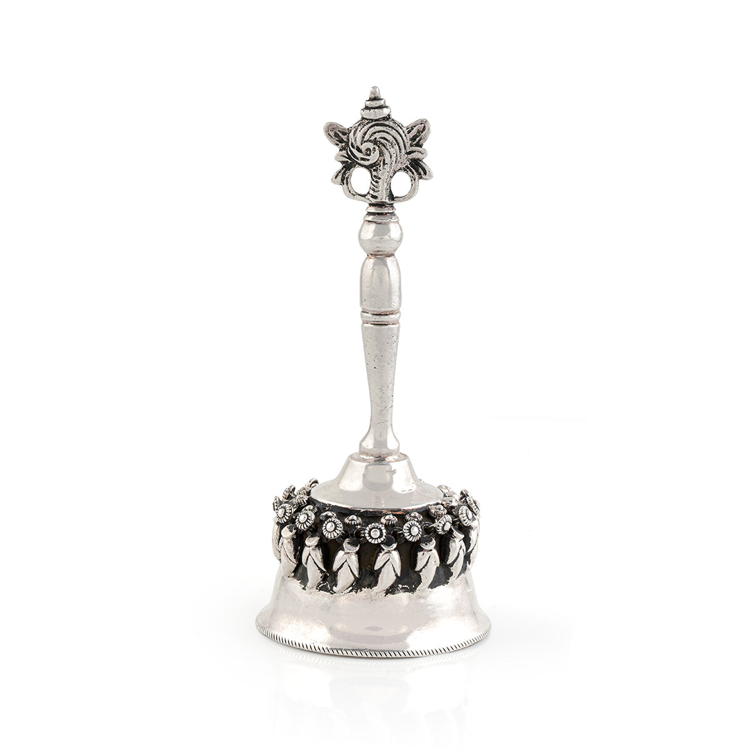 Shanku Chakra Silver Bell - Krishna Jewellers Pearls and Gems