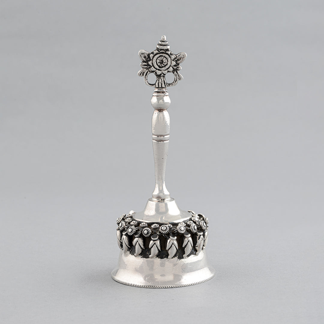 Shanku Chakra Silver Bell - Krishna Jewellers Pearls and Gems