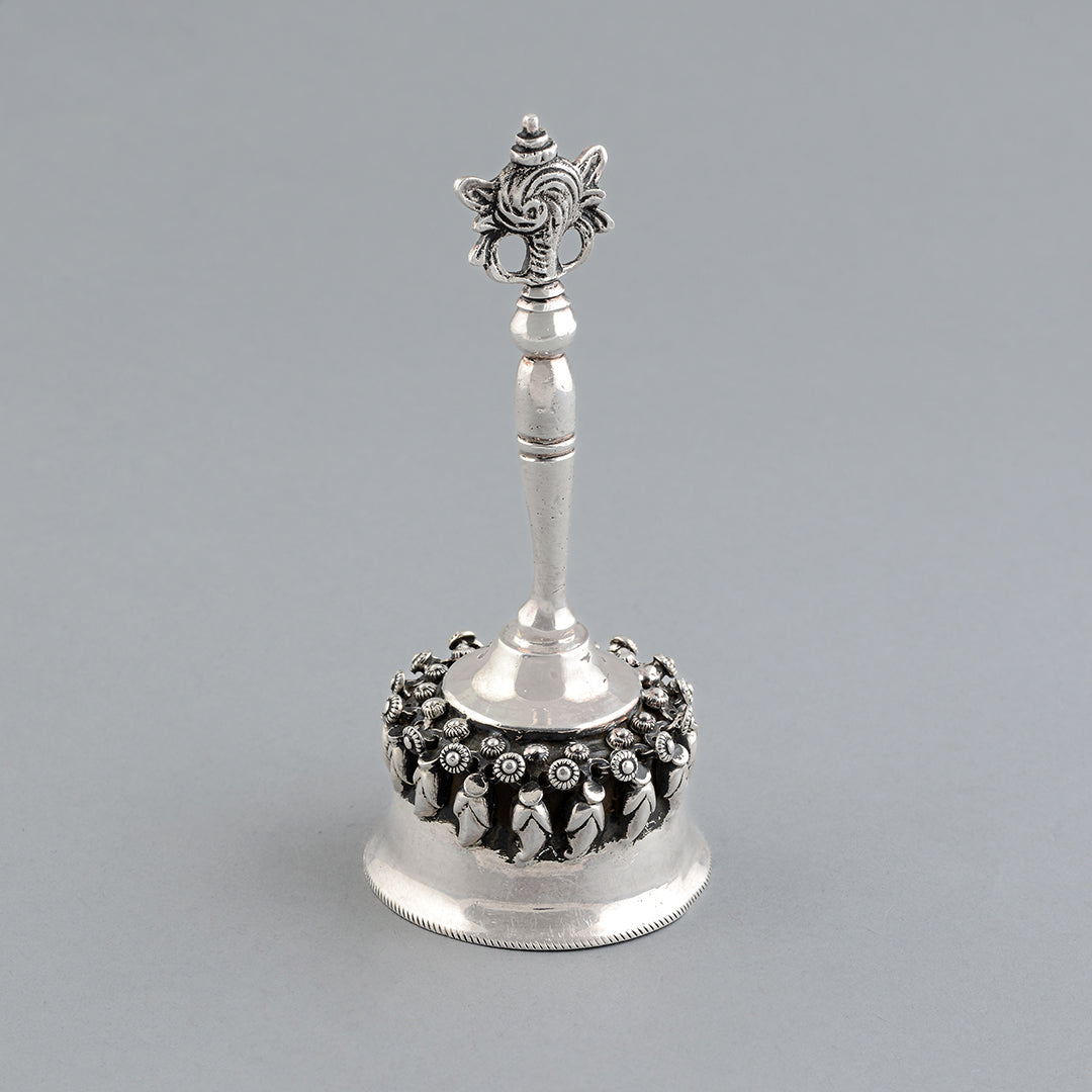 Shanku Chakra Silver Bell - Krishna Jewellers Pearls and Gems