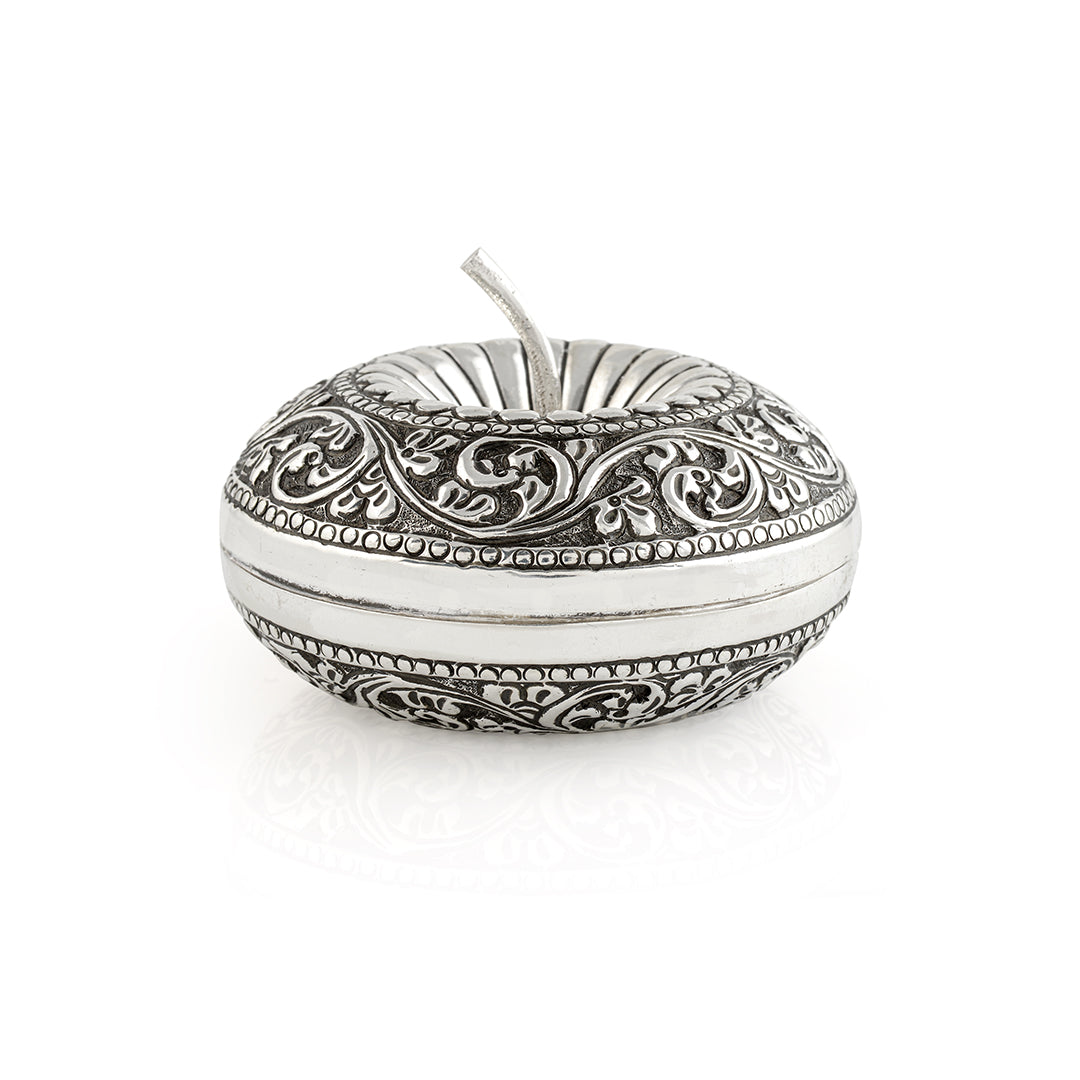 Silver Floral 92.5 Pure Box - Krishna Jewellers Pearls and Gems