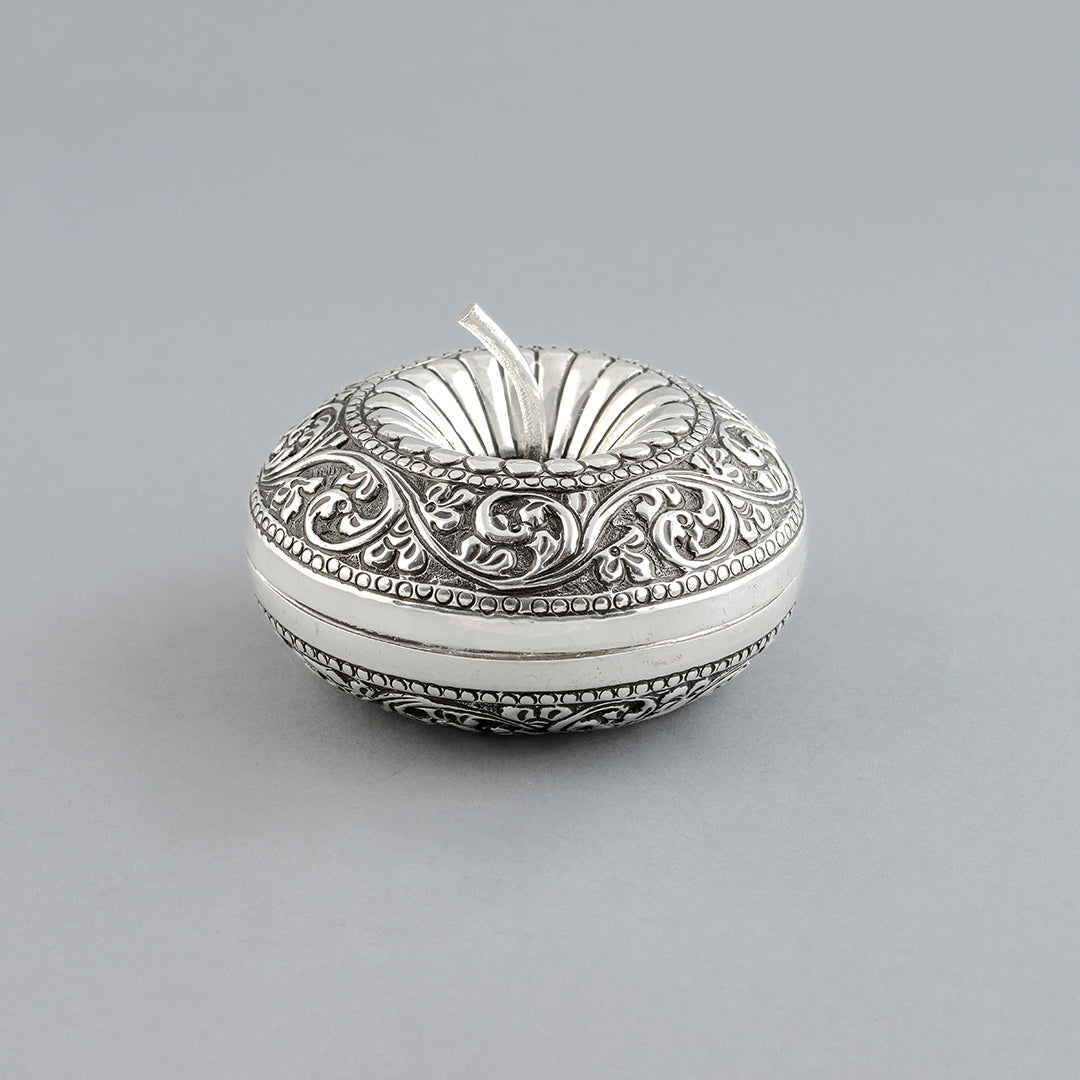 Silver Floral 92.5 Pure Box - Krishna Jewellers Pearls and Gems