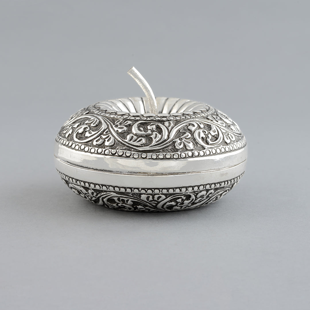 Silver Floral 92.5 Pure Box - Krishna Jewellers Pearls and Gems