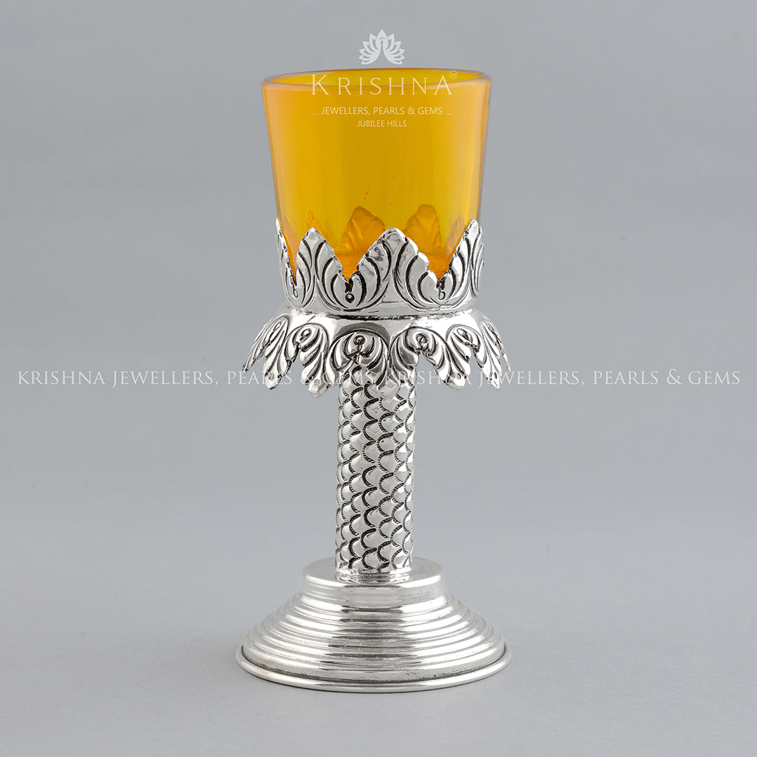 Silver 92.5 Candel Stand - Krishna Jewellers Pearls and Gems