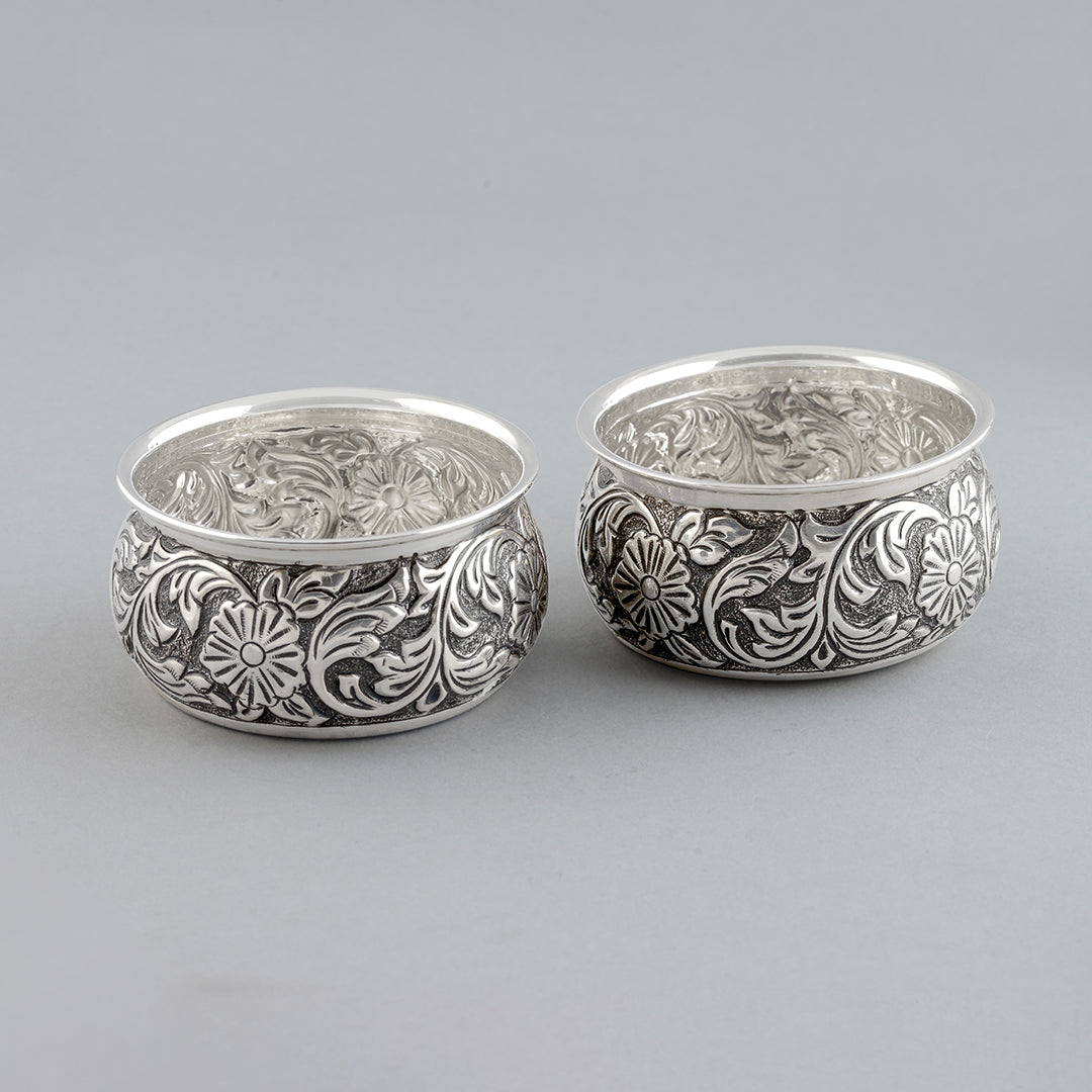 Silver Dinner Set and Plate - Krishna Jewellers Pearls and Gems