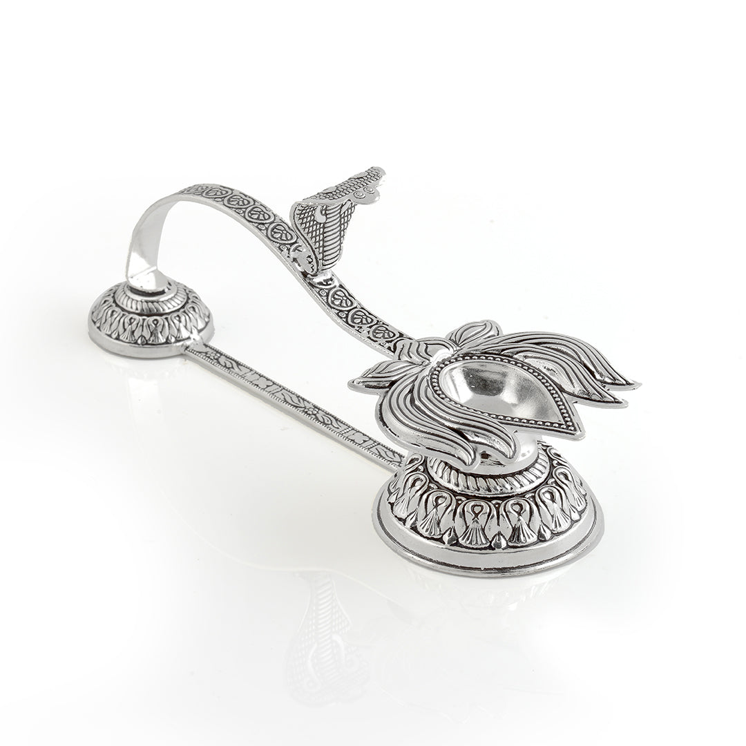 Silver Aarthi Stand - Krishna Jewellers Pearls and Gems