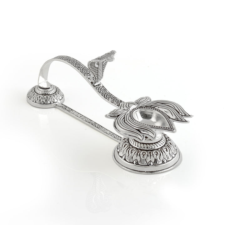 Silver Aarthi Stand - Krishna Jewellers Pearls and Gems