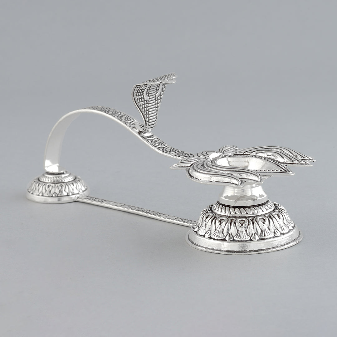 Silver Aarthi Stand - Krishna Jewellers Pearls and Gems