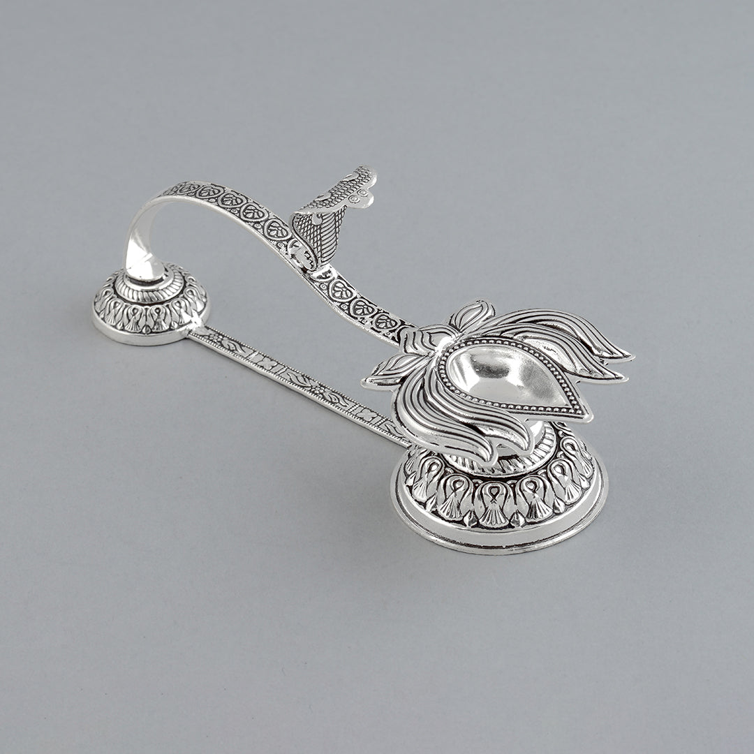 Silver Aarthi Stand - Krishna Jewellers Pearls and Gems