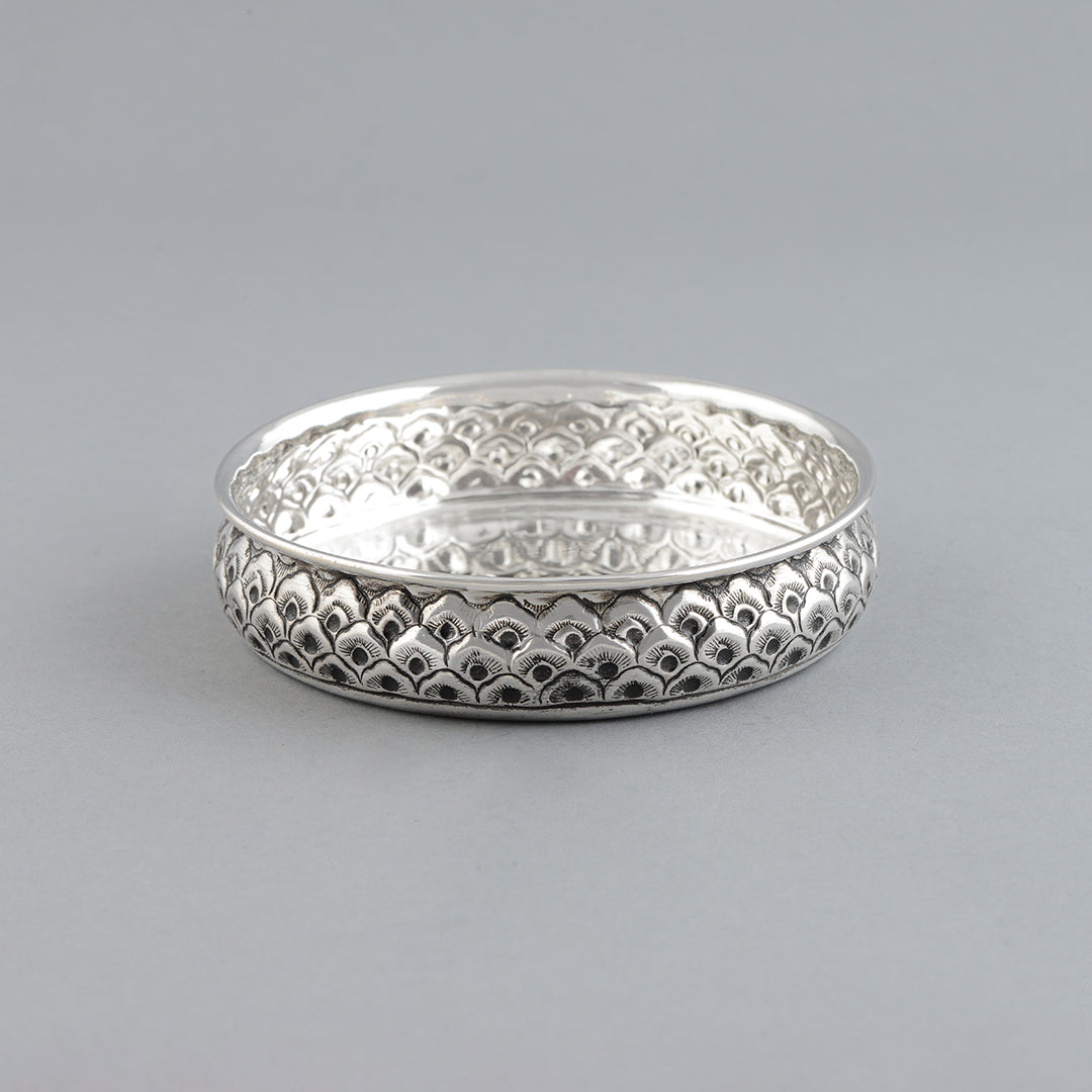 92.5 Silver Dinner Set Plate - Krishna Jewellers Pearls and Gems