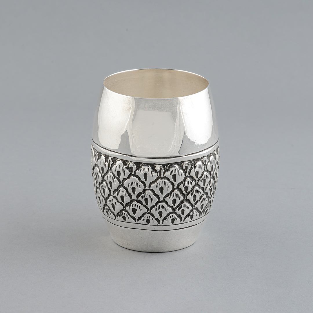 Silver Floral Design Dinner Set - Krishna Jewellers Pearls and Gems