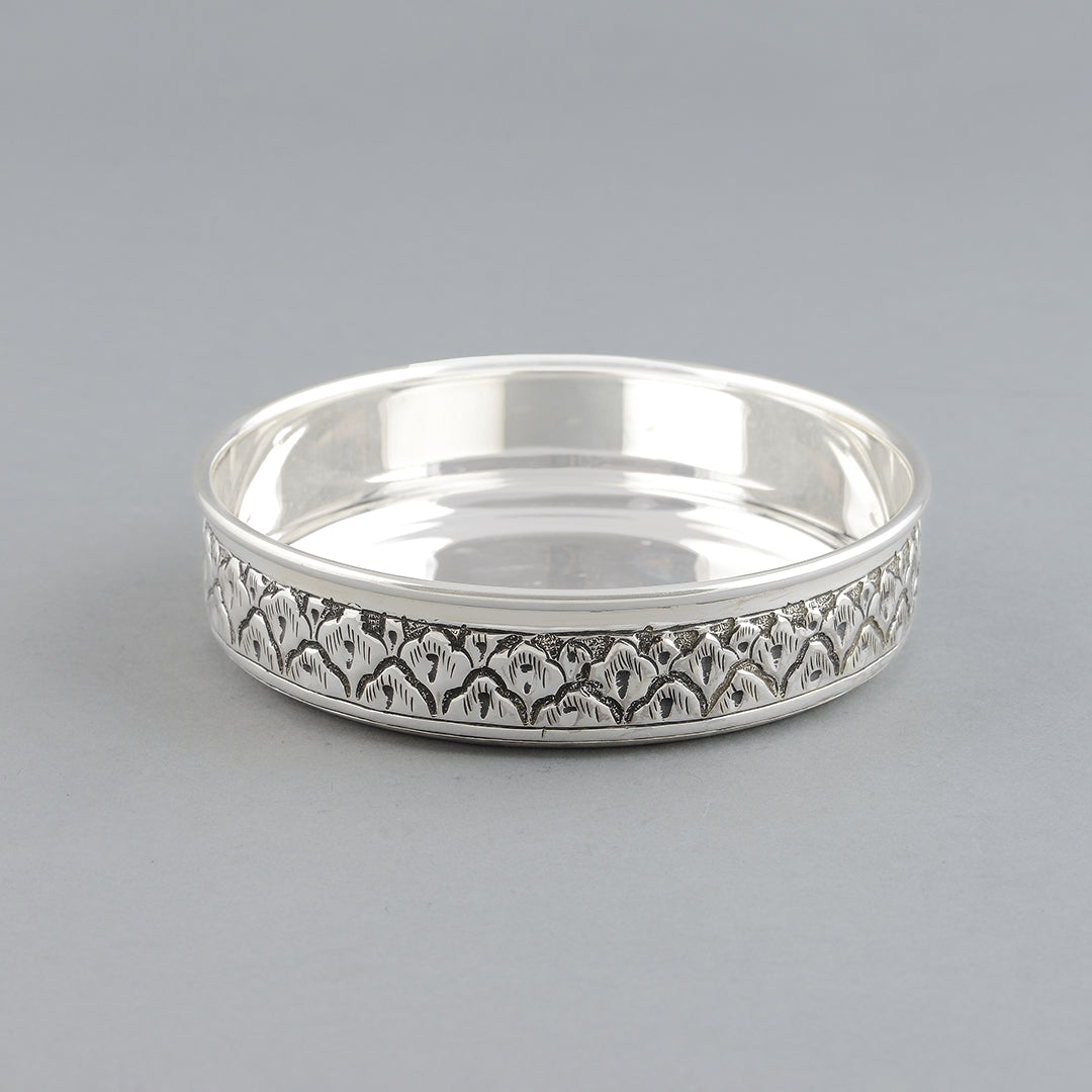 Silver Floral Design Dinner Set - Krishna Jewellers Pearls and Gems