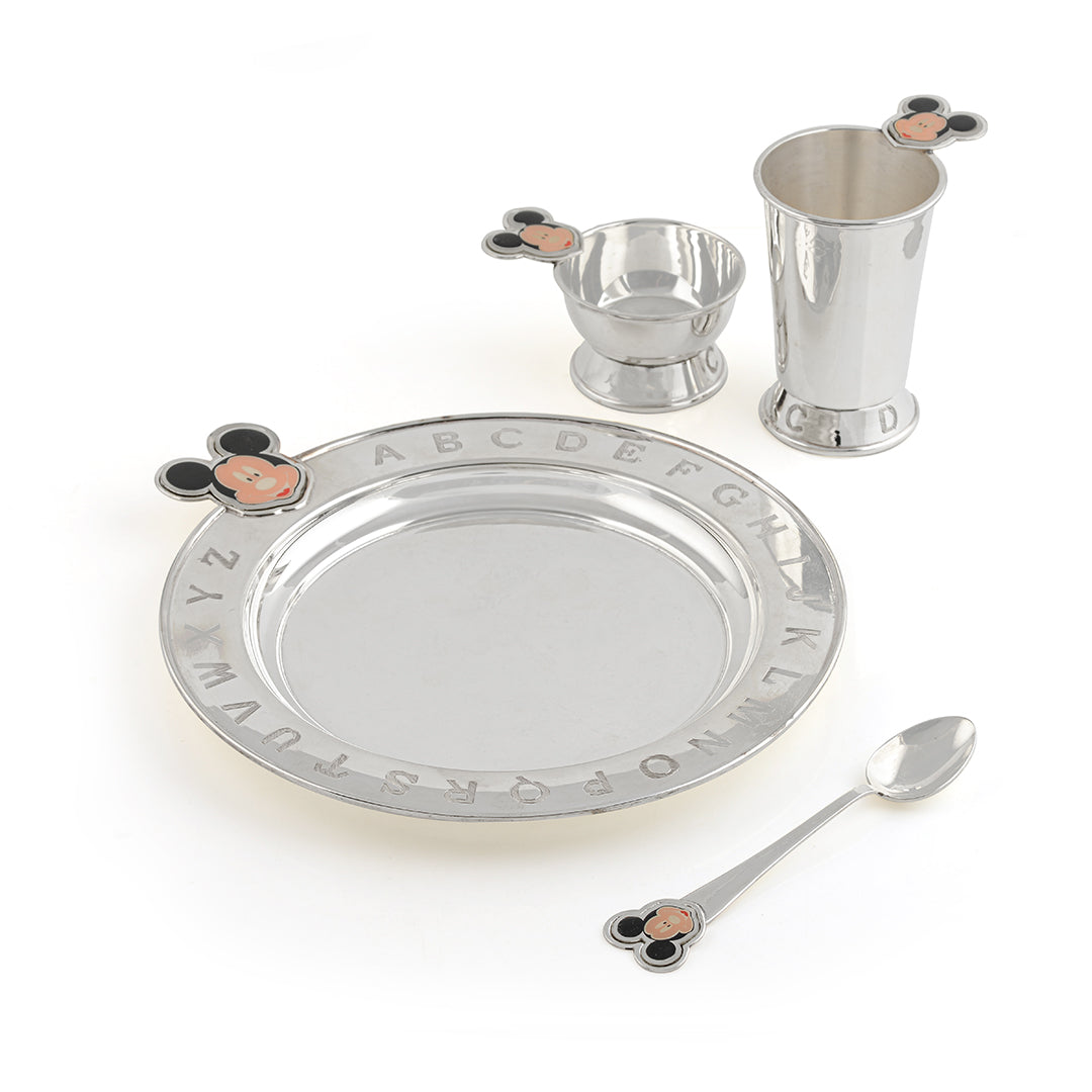 Silver Baby Dinner Set - Krishna Jewellers Pearls and Gems