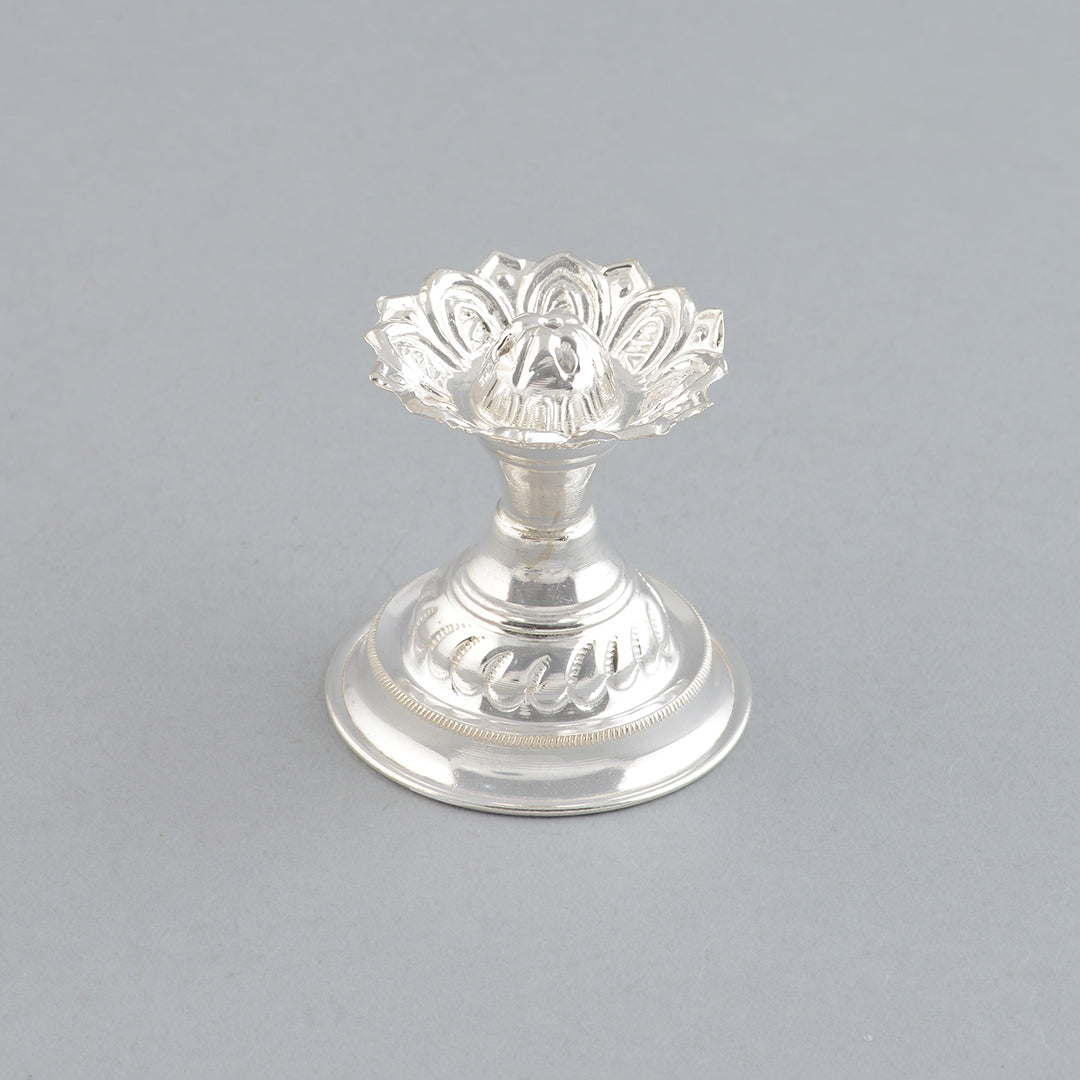 Silver Plain Agarbatti Stand - Krishna Jewellers Pearls and Gems