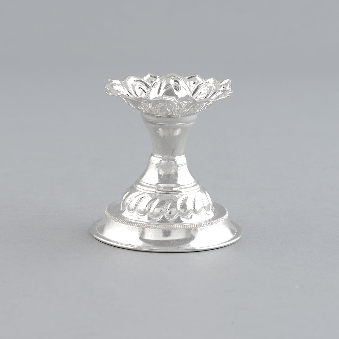 Silver Plain Agarbatti Stand - Krishna Jewellers Pearls and Gems
