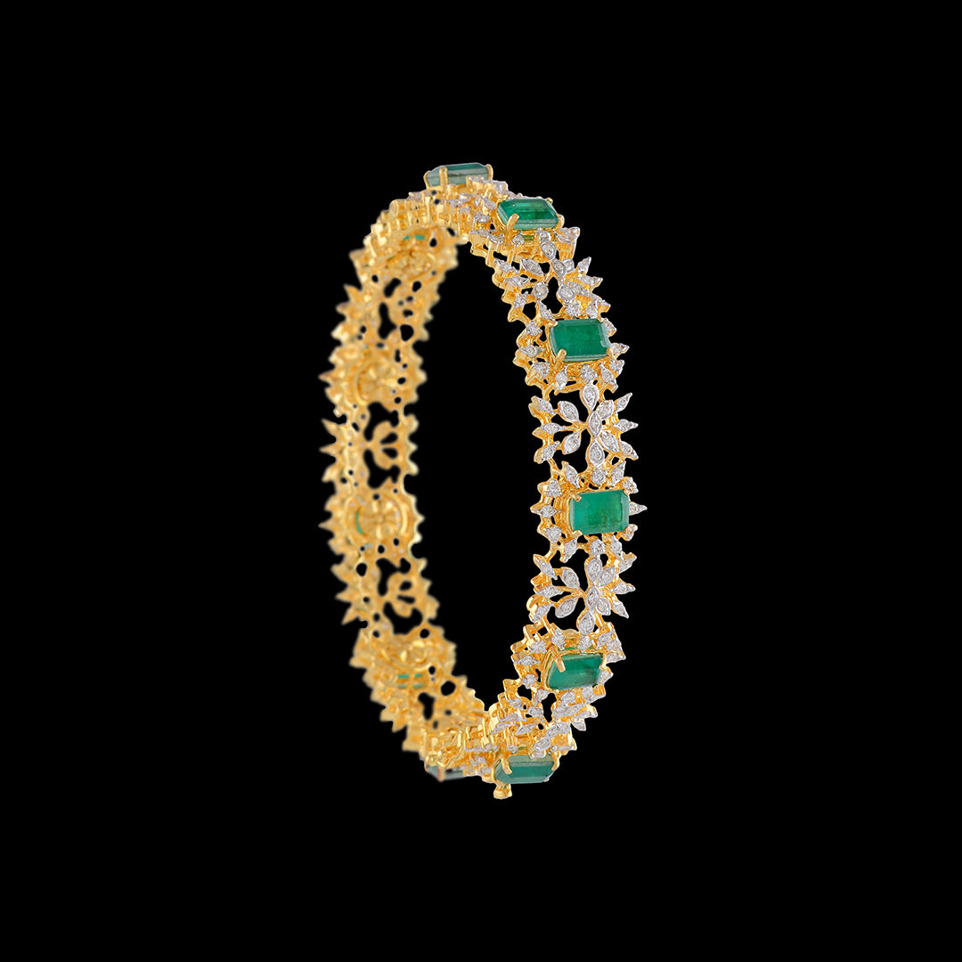 Cavalier Diamond Bangle Sets - Krishna Jewellers Pearls and Gems
