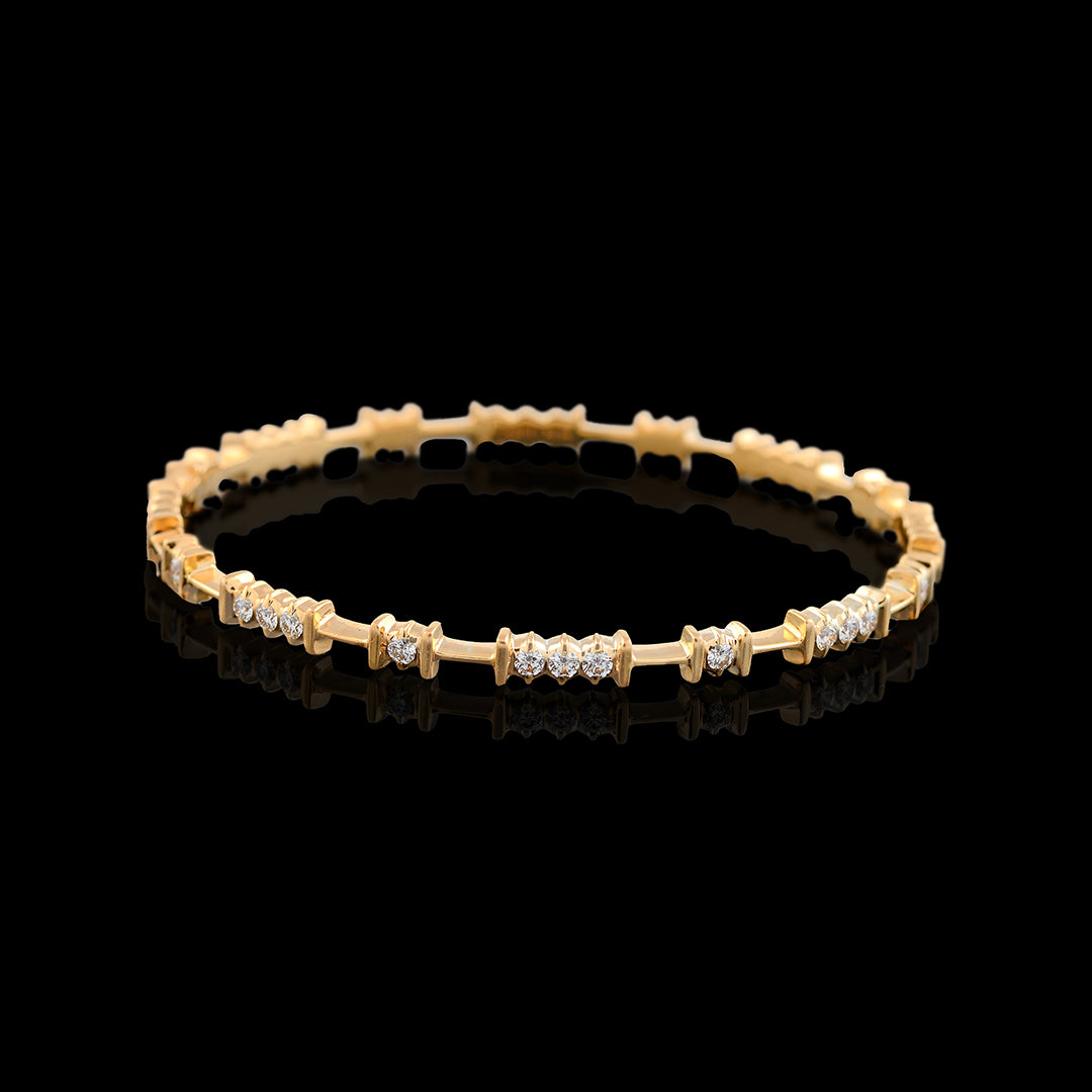 Plain Diamond Bangles - Krishna Jewellers Pearls and Gems
