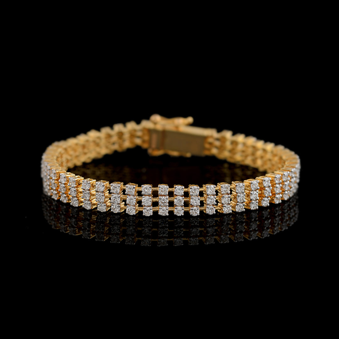 Mesh Diamond Tennis Bracelet - Krishna Jewellers Pearls and Gems