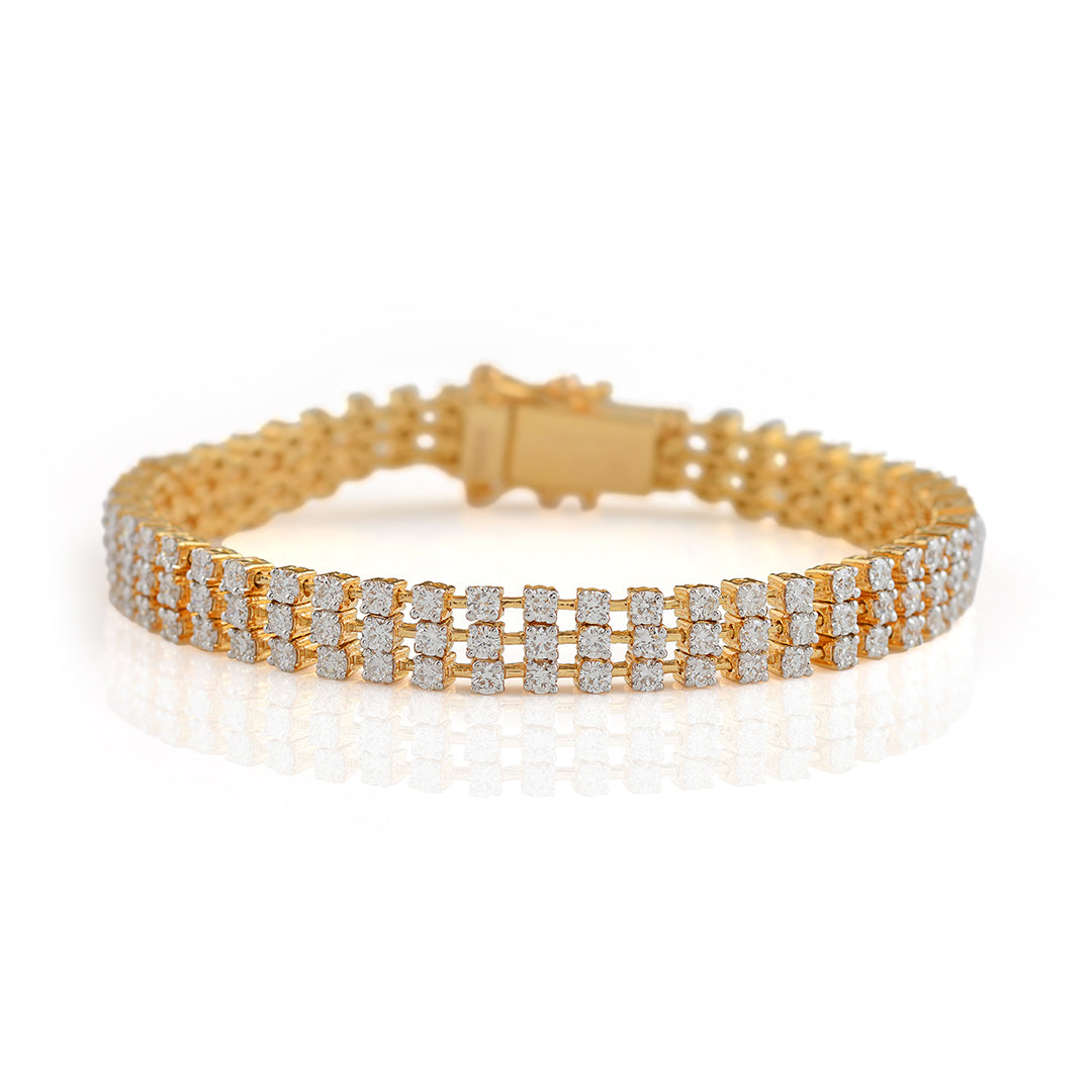 Mesh Diamond Tennis Bracelet - Krishna Jewellers Pearls and Gems