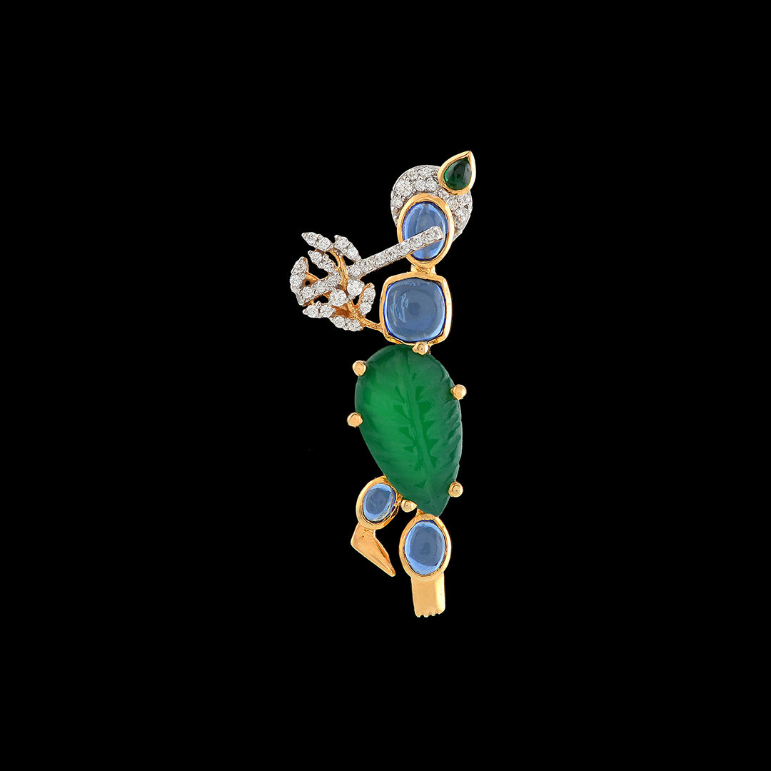 Kanaiya Diamond Pendant - Krishna Jewellers Pearls and Gems