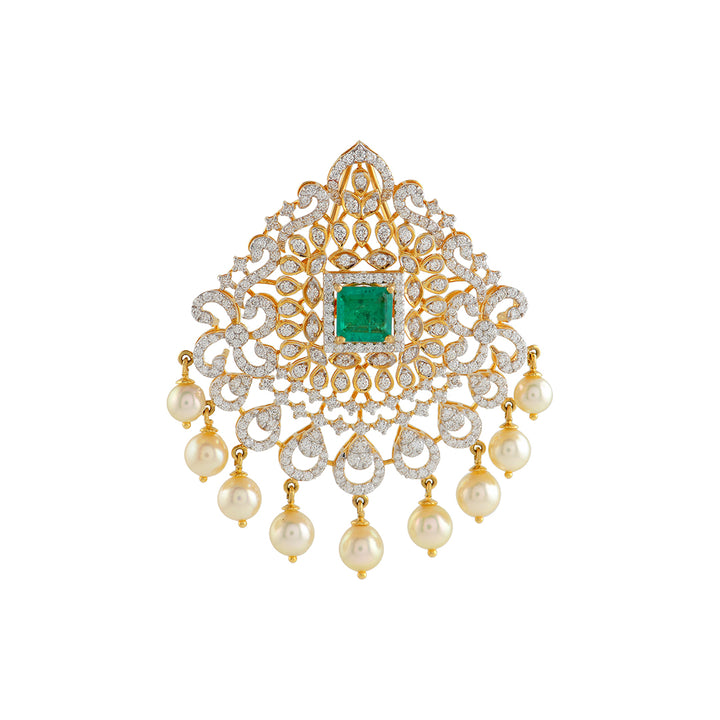Posy Diamond Pendant - Krishna Jewellers Pearls and Gems