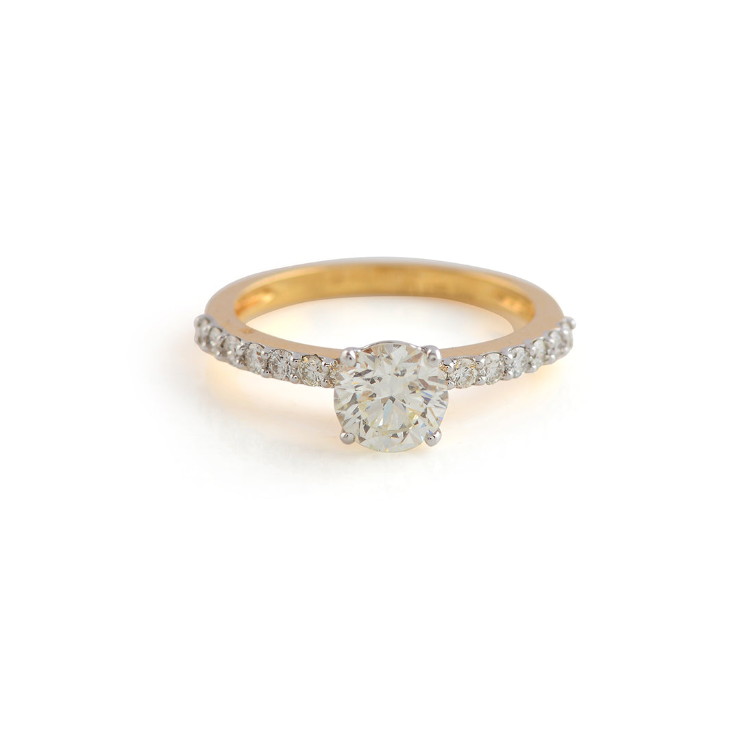 Soundrya Diamond Engagement Ring - Krishna Jewellers Pearls and Gems