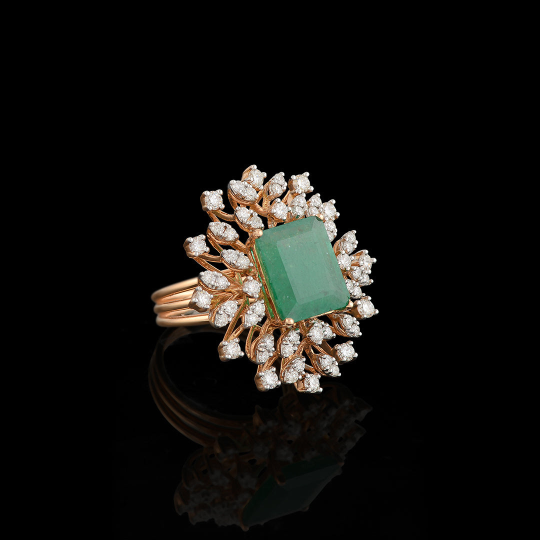 Branched Diamond Ring - Krishna Jewellers Pearls and Gems