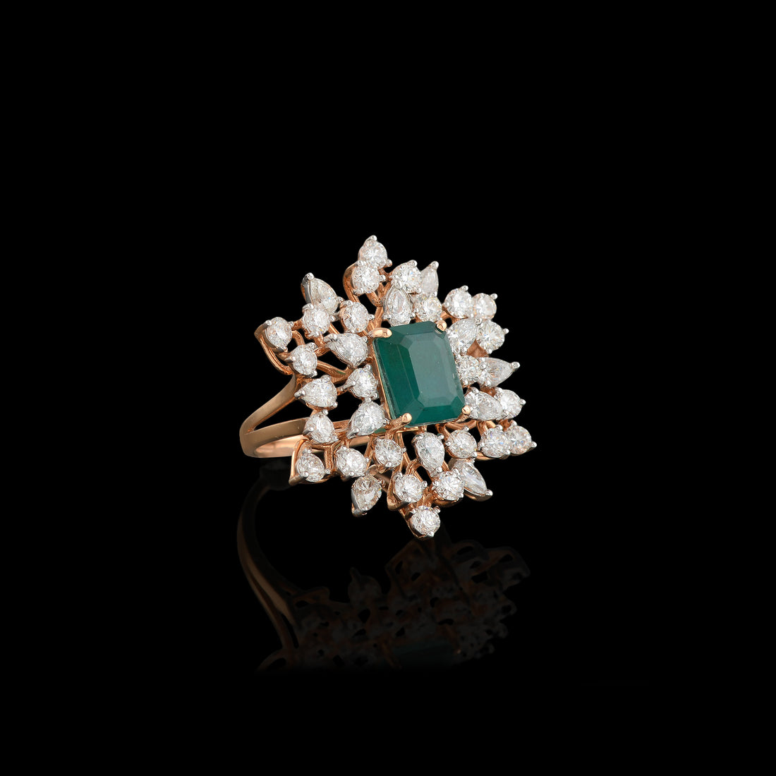 Flower Diamond Ring - Krishna Jewellers Pearls and Gems