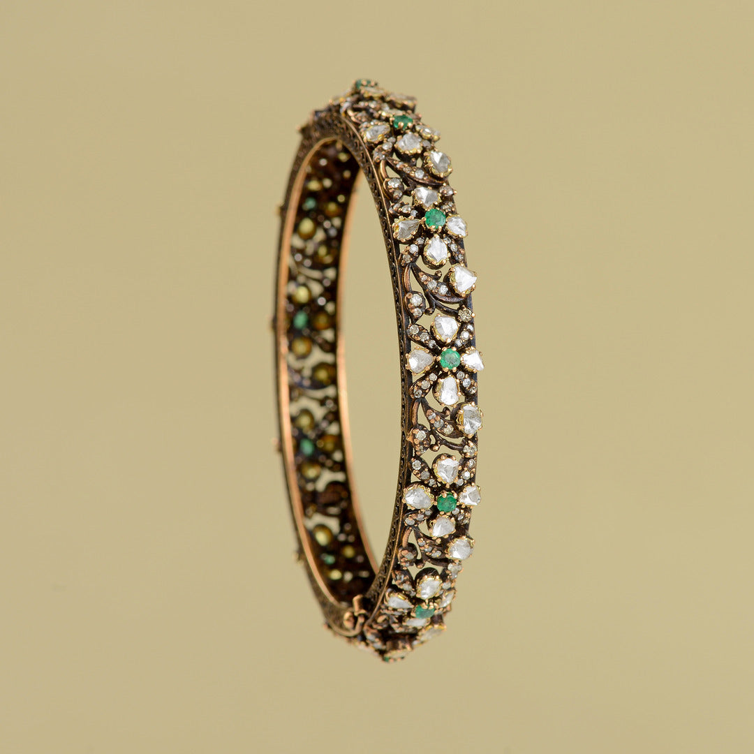 Victorian Gold Polki Bangles - Krishna Jewellers Pearls and Gems