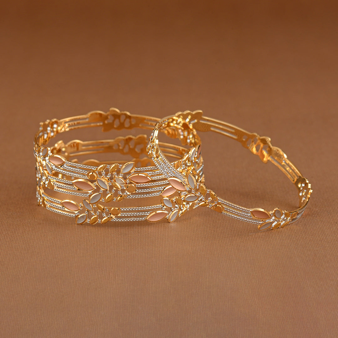 Ultra-Modern 22K Gold Bangles - Krishna Jewellers Pearls and Gems