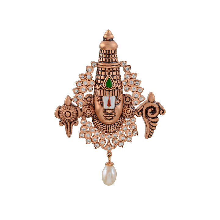 Lord Venteshwara Gold Pendant - Krishna Jewellers Pearls and Gems