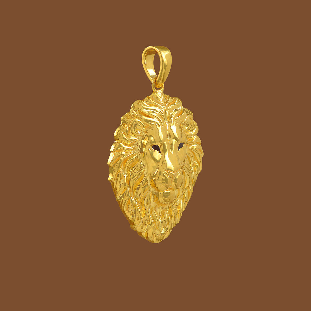 Lion Gold Pendant - Krishna Jewellers Pearls and Gems