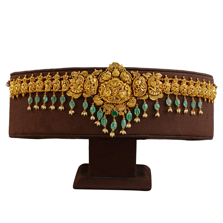 22K Gold Vaddanam in Mango Motif - Krishna Jewellers Pearls and Gems