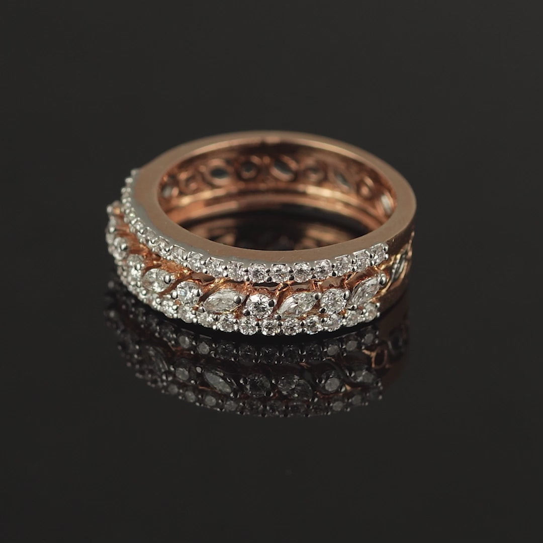 Rose Gold Diamond Engagement Ring
