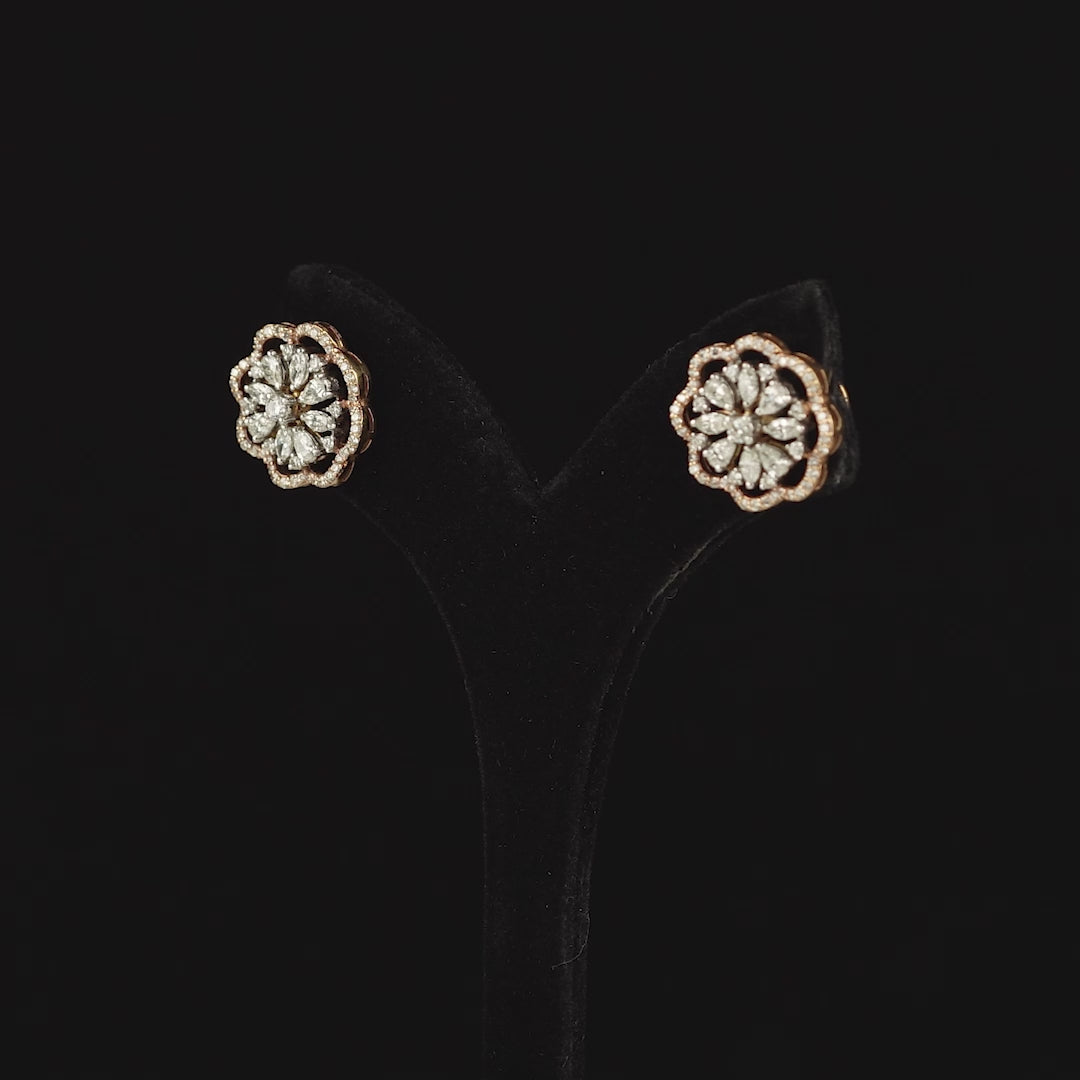 Posy Diamond Studs