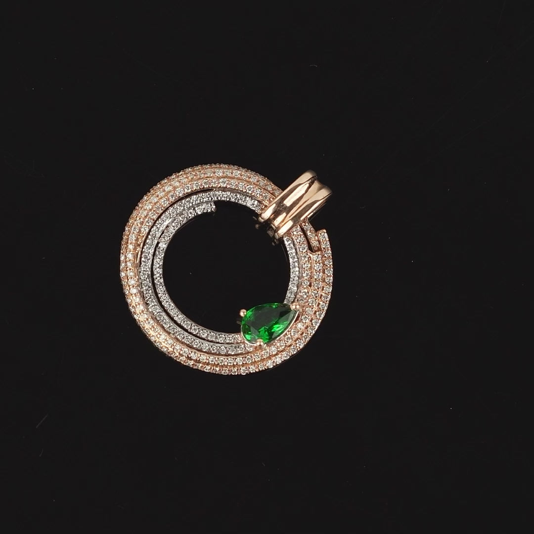 Multi Circle Diamond Pendant