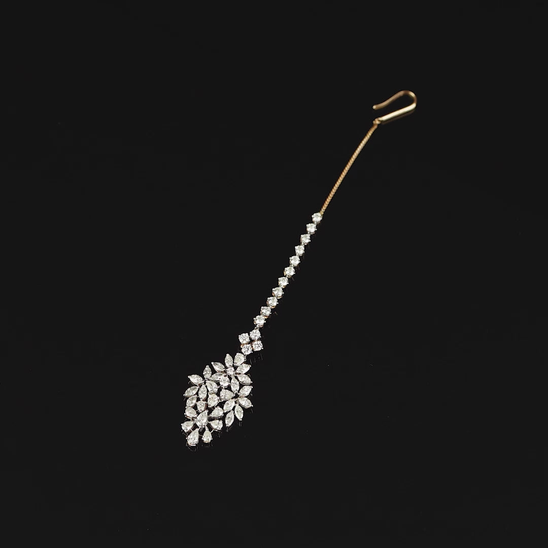 Floral Diamond Maang Tikka