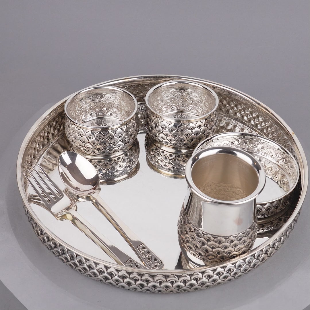 92.5 Silver Dinner Set Plate